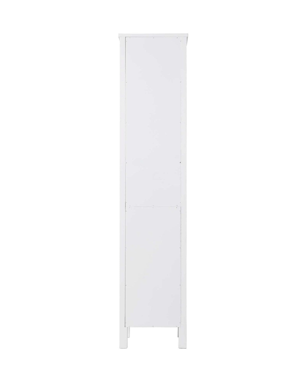 16 Inch Open Shelving Bath Storage Cabinet In White