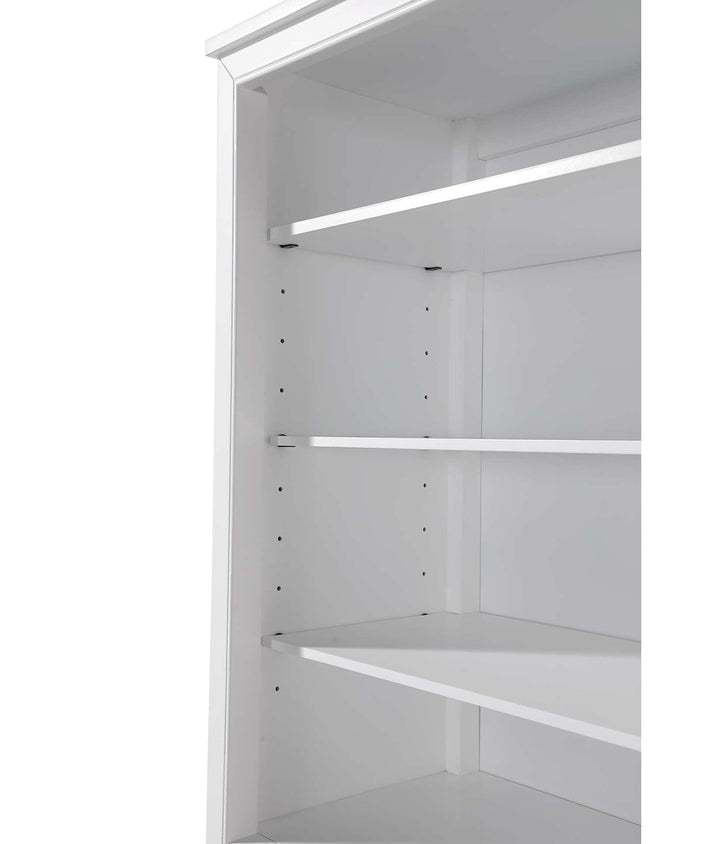16 Inch Open Shelving Bath Storage Cabinet In White