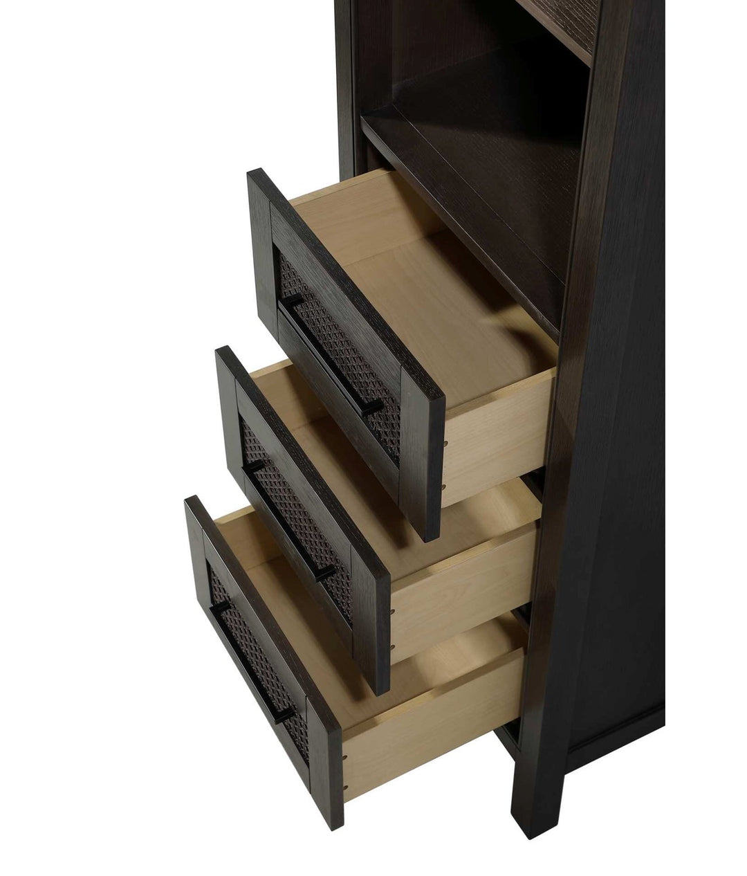 20 Inch Open Shelving Bath Storage Cabinet In Chocolate Oak