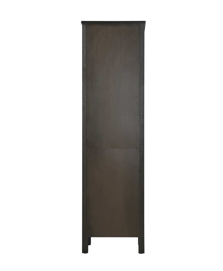 20 Inch Open Shelving Bath Storage Cabinet In Chocolate Oak