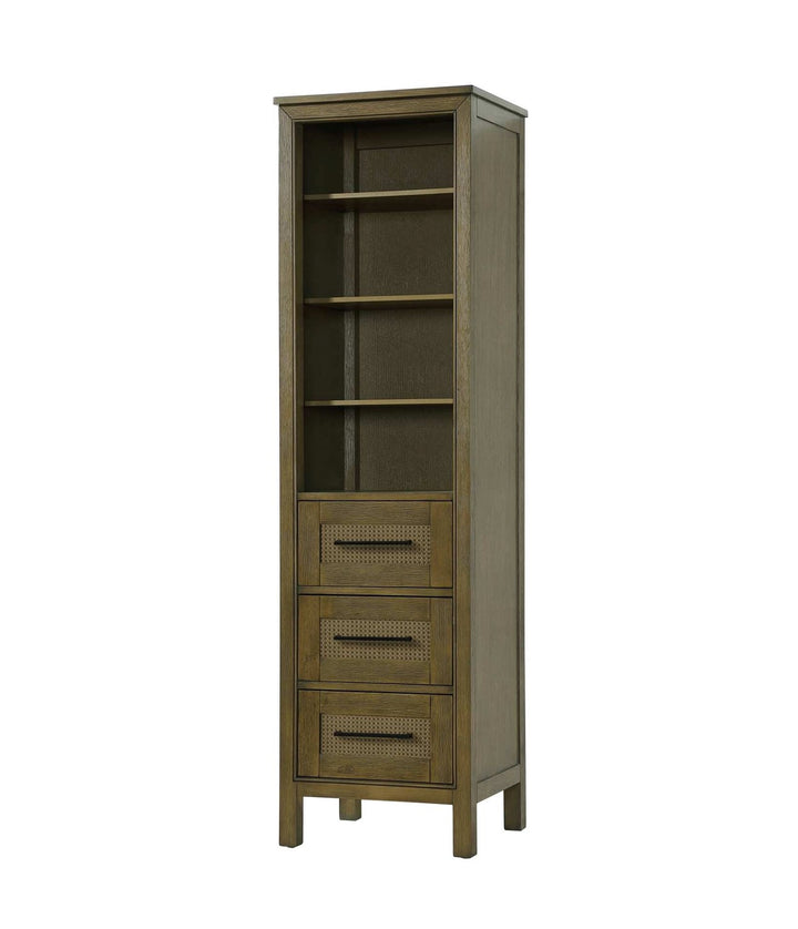 20 Inch Open Shelving Bath Storage Cabinet In Hazel Oak