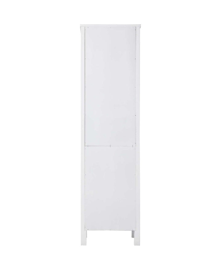 20 Inch Open Shelving Bath Storage Cabinet In White
