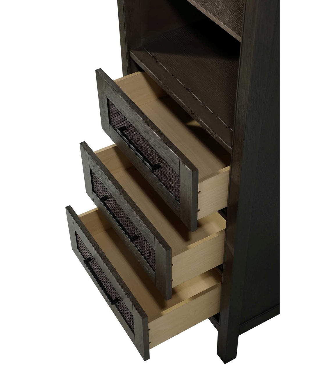 24 Inch Open Shelving Bath Storage Cabinet In Chocolate Oak