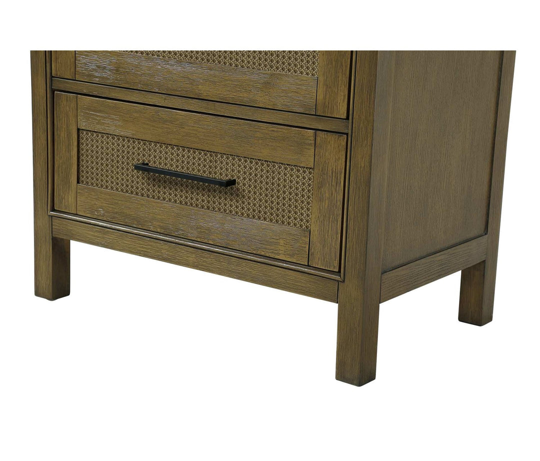 28 Inch Open Shelving Bath Storage Cabinet In Hazel Oak