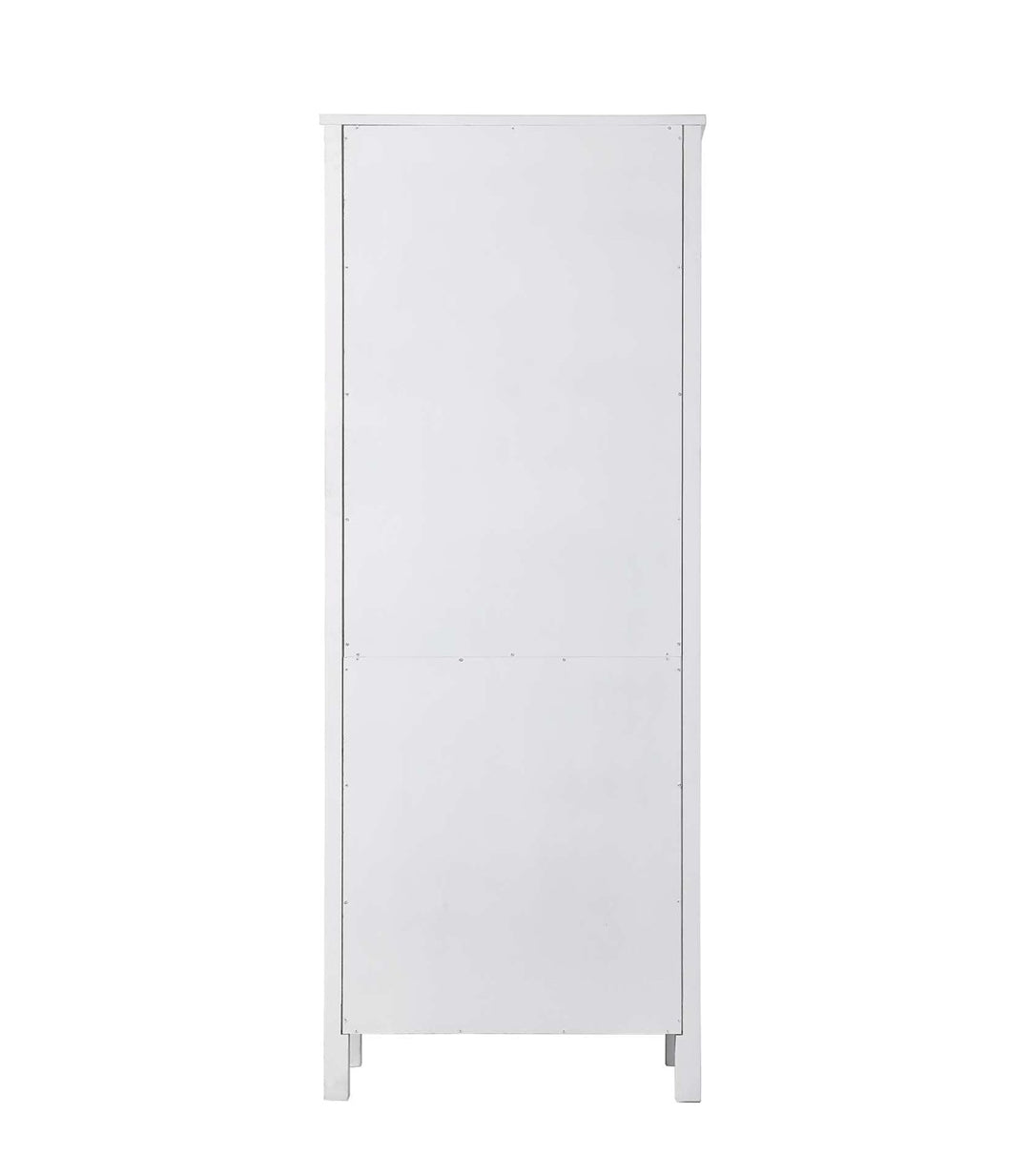 28 Inch Bath Storage Glass Cabinet In White