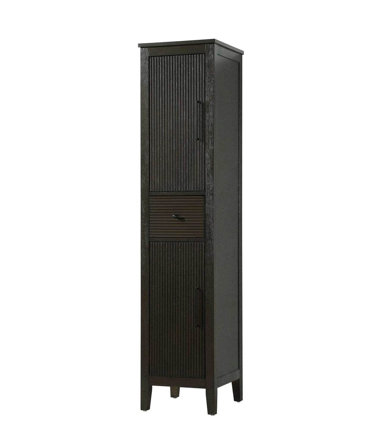 16 Inch Bath Storage Cabinet In Chocolate Oak