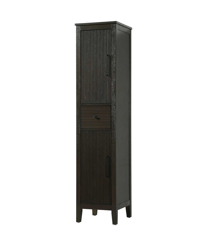 16 Inch Bath Storage Cabinet In Chocolate Oak