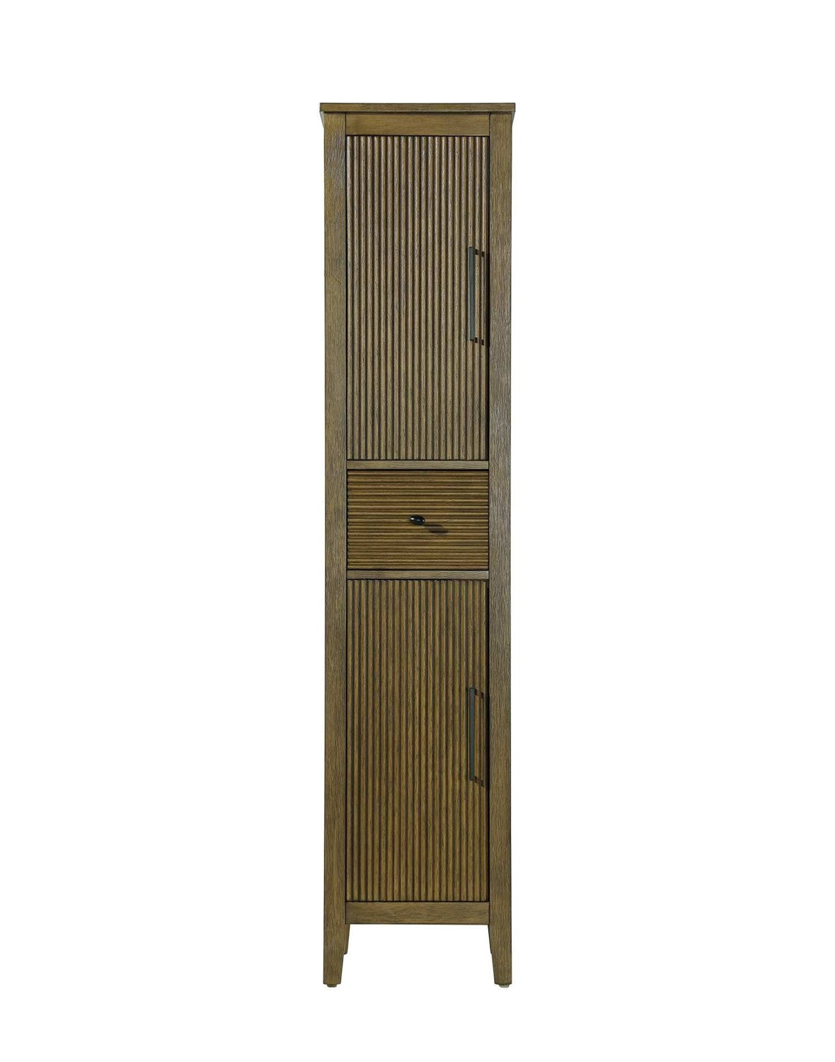 16 Inch Bath Storage Cabinet In Hazel Oak by Elegant Kitchen and Bath