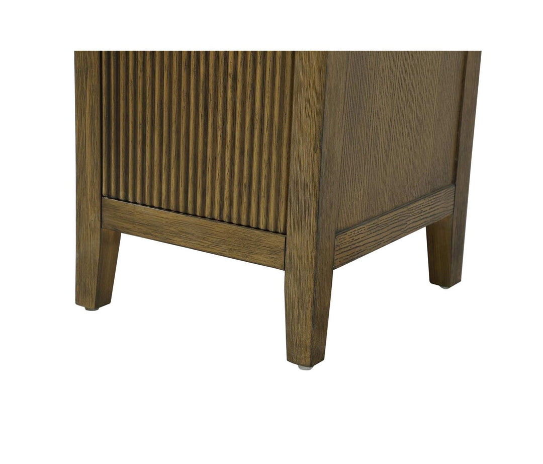 16 Inch Bath Storage Cabinet In Hazel Oak