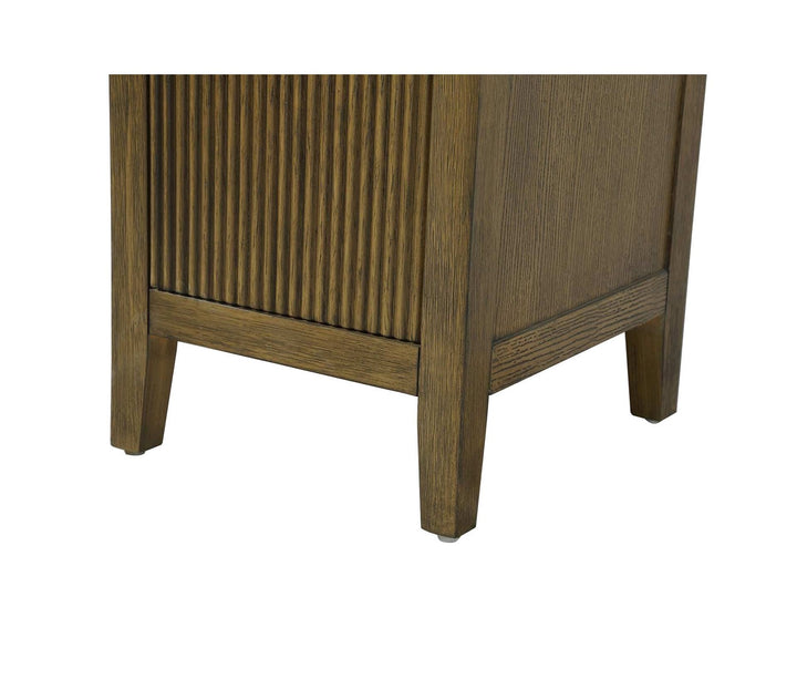 16 Inch Bath Storage Cabinet In Hazel Oak