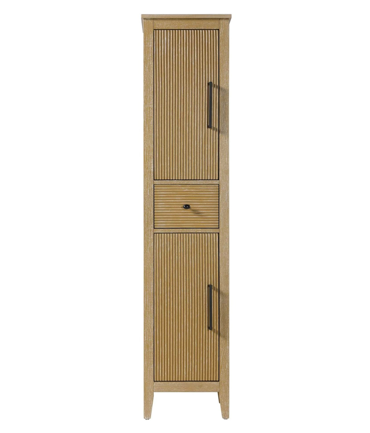 16 Inch Bath Storage Cabinet In Linen Oak by Elegant Kitchen and Bath