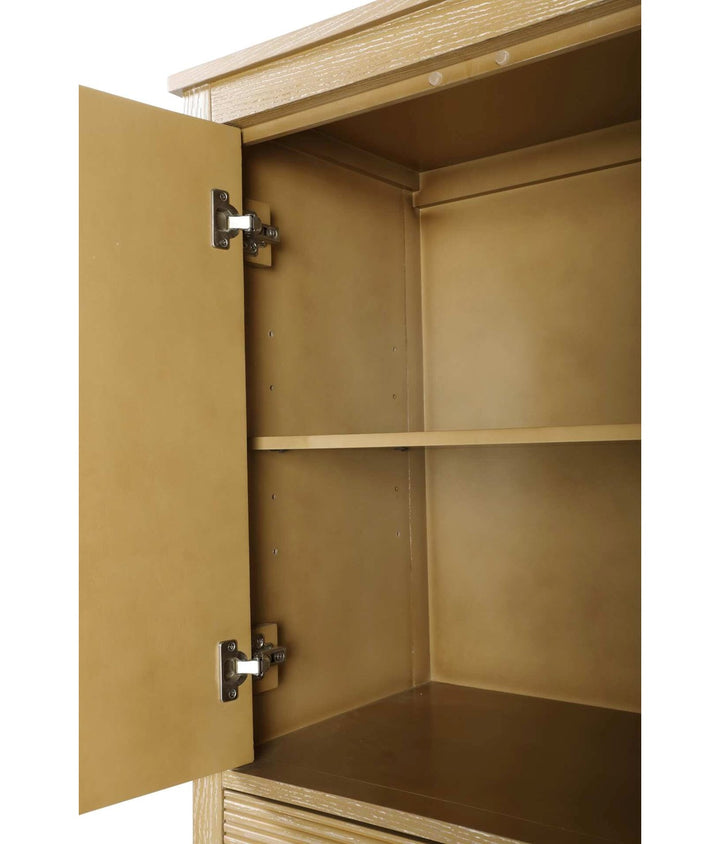 16 Inch Bath Storage Cabinet In Linen Oak