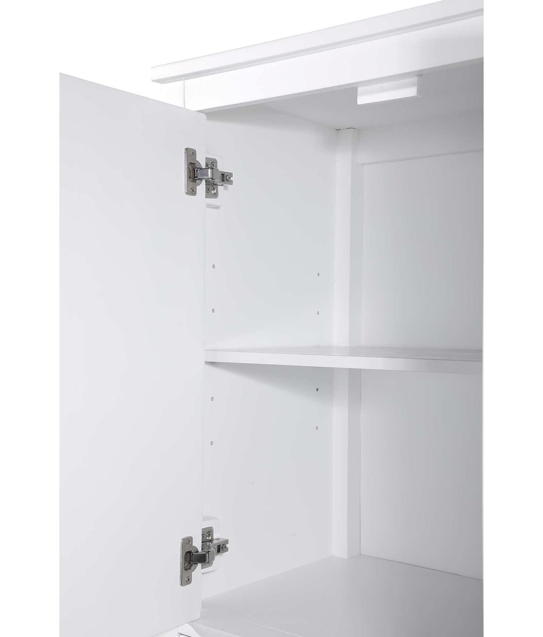 16 Inch Bath Storage Cabinet In White