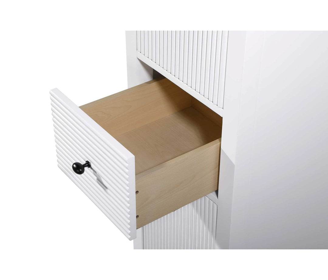 16 Inch Bath Storage Cabinet In White