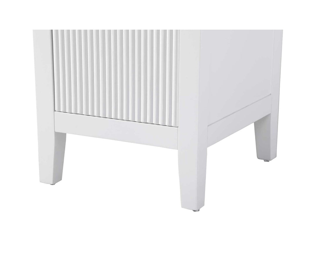 16 Inch Bath Storage Cabinet In White