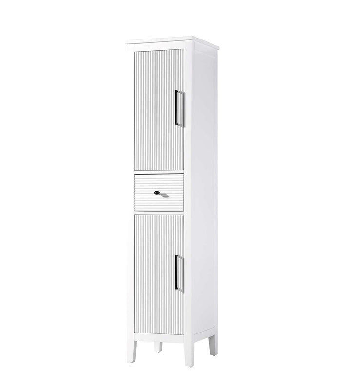 16 Inch Bath Storage Cabinet In White