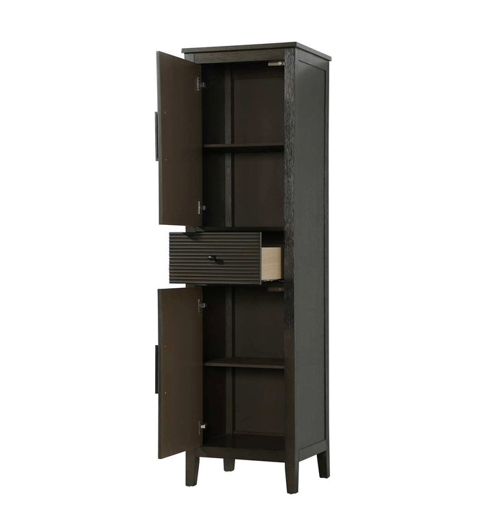 20 Inch Bath Storage Cabinet In Chocolate Oak
