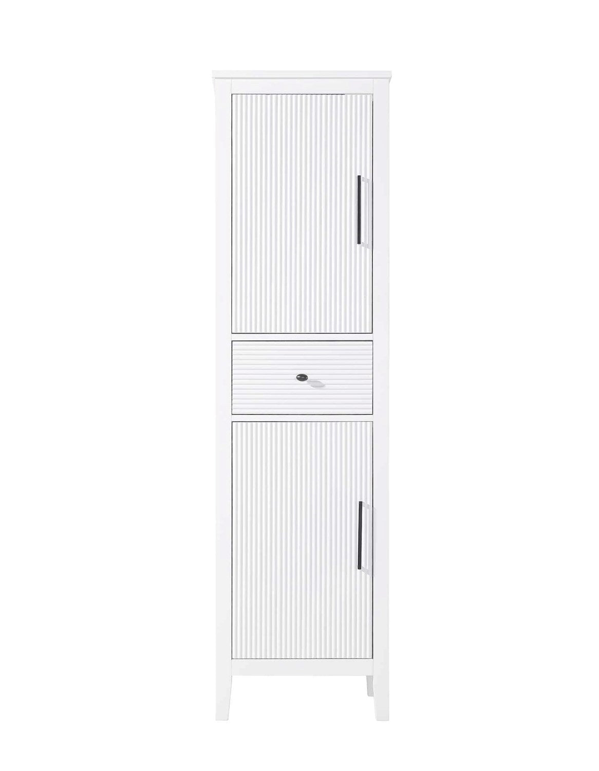 20 Inch Bath Storage Cabinet In White by Elegant Kitchen and Bath