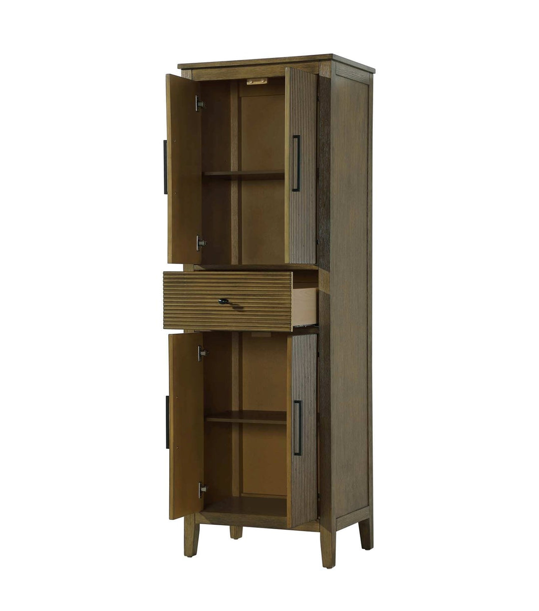 24 Inch Bath Storage Cabinet In Hazel Oak