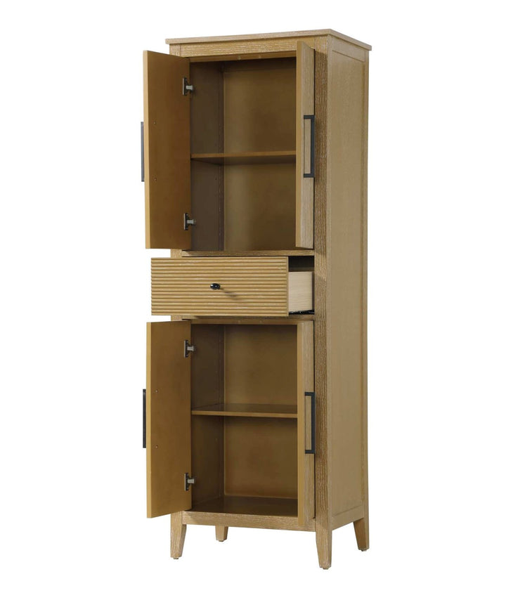 24 Inch Bath Storage Cabinet In Linen Oak