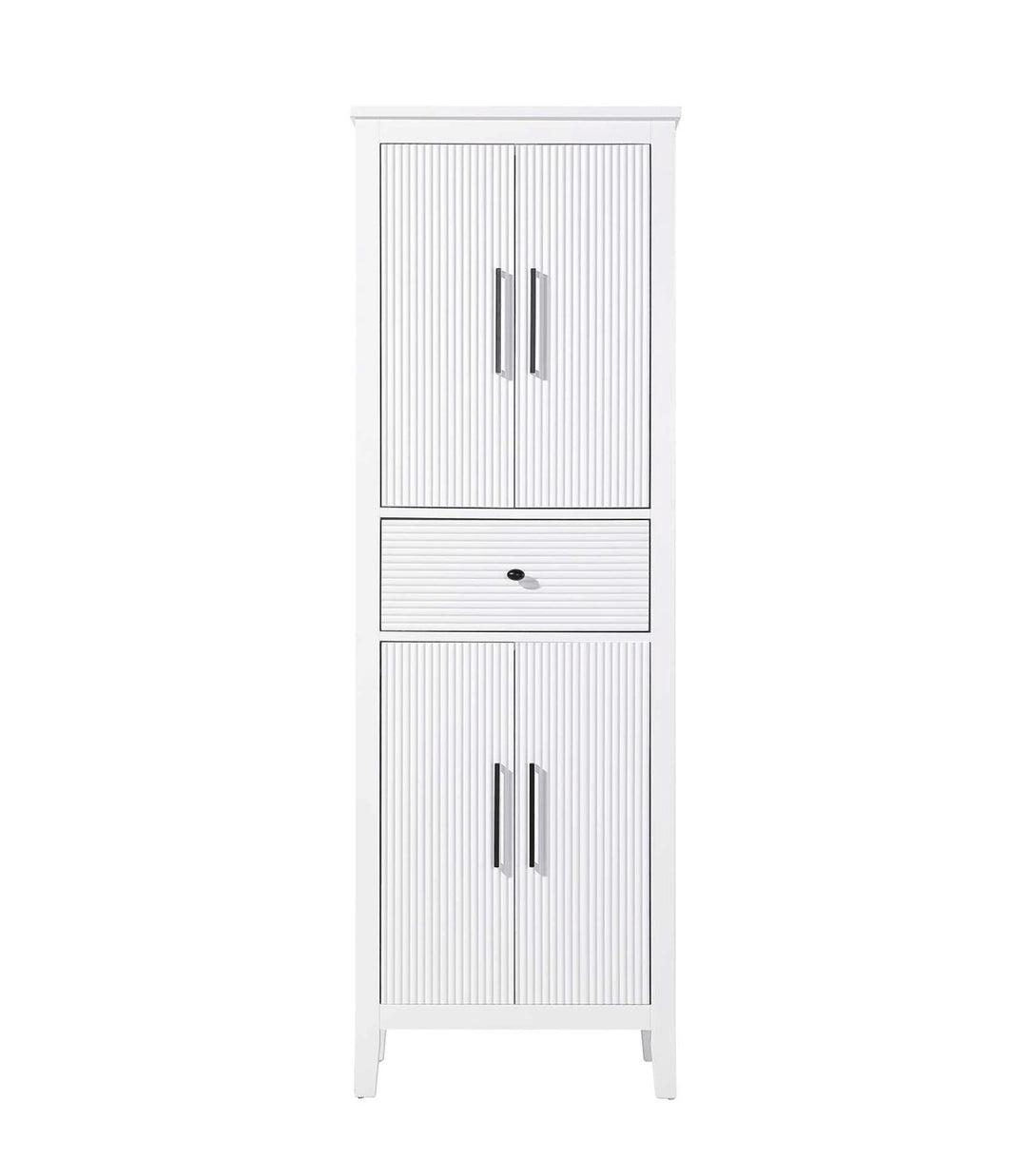 24 Inch Bath Storage Cabinet In White by Elegant Kitchen and Bath