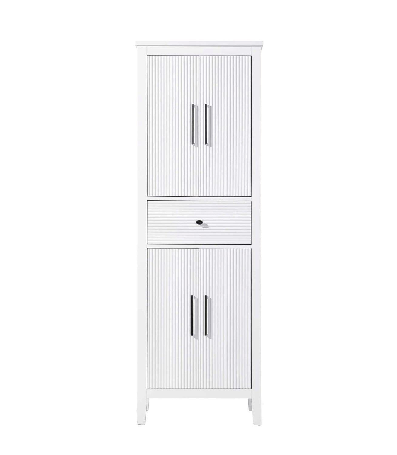 24 Inch Bath Storage Cabinet In White by Elegant Kitchen and Bath