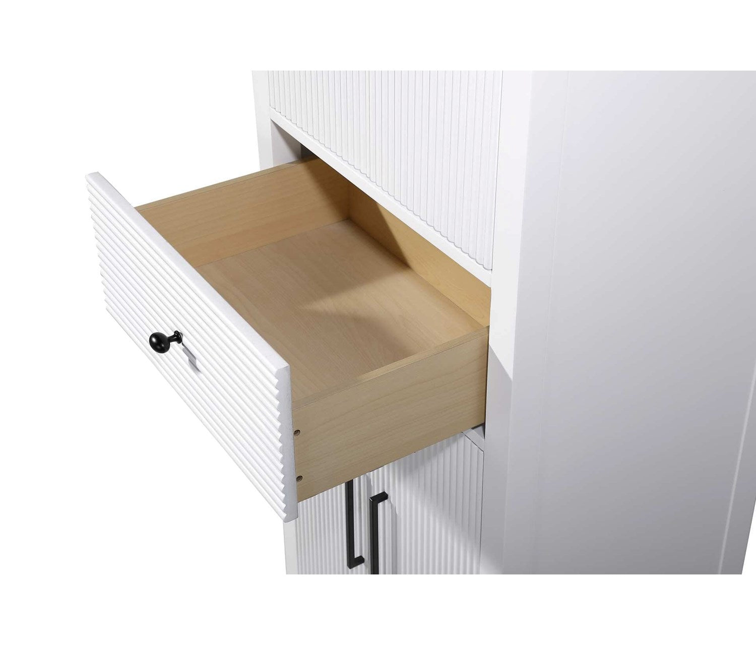 24 Inch Bath Storage Cabinet In White