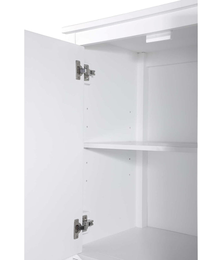 24 Inch Bath Storage Cabinet In White