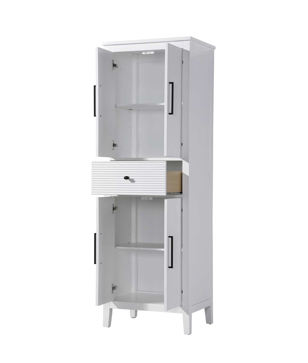 24 Inch Bath Storage Cabinet In White