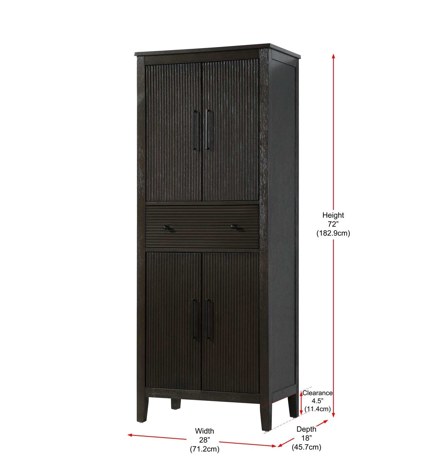 28 Inch Bath Storage Cabinet In Chocolate Oak