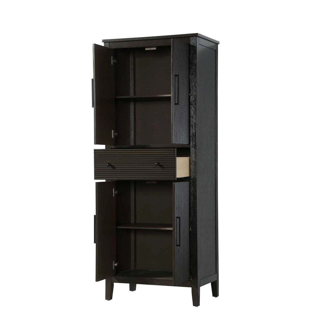 28 Inch Bath Storage Cabinet In Chocolate Oak