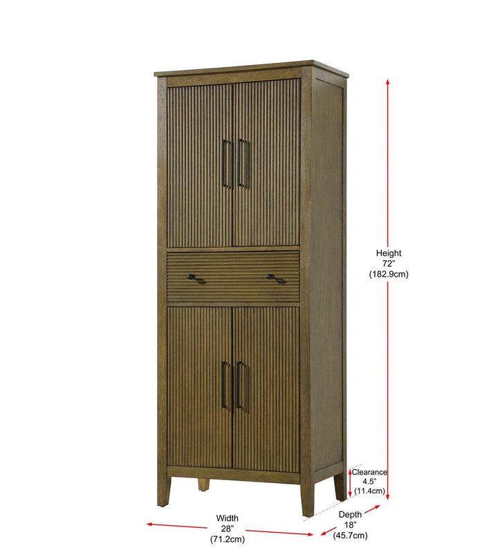 28 Inch Bath Storage Cabinet In Hazel Oak