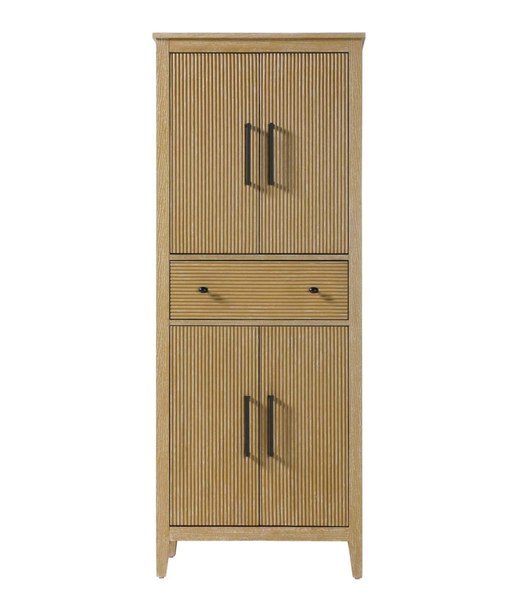 28 Inch Bath Storage Cabinet In Linen Oak by Elegant Kitchen and Bath