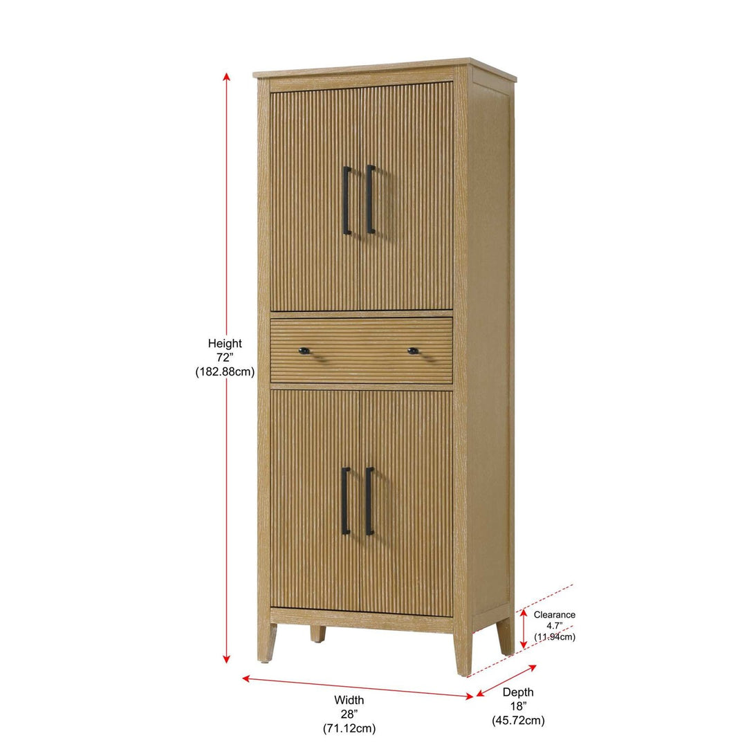 28 Inch Bath Storage Cabinet In Linen Oak