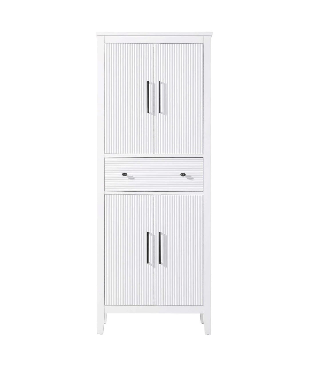 28 Inch Bath Storage Cabinet In White by Elegant Kitchen and Bath