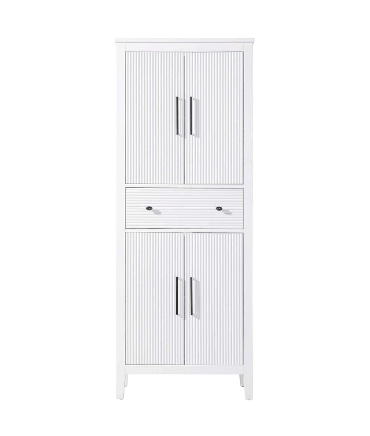 28 Inch Bath Storage Cabinet In White by Elegant Kitchen and Bath