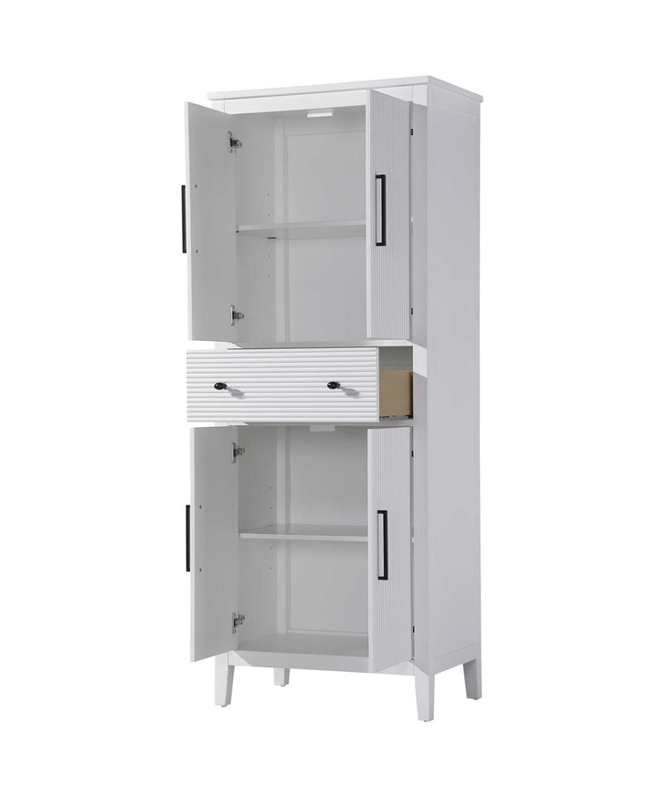28 Inch Bath Storage Cabinet In White