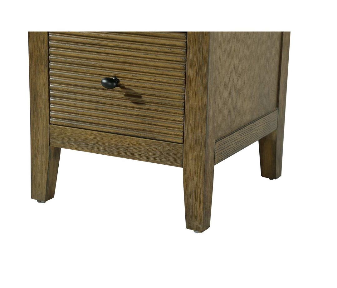 16 Inch Open Shelving Bath Storage Cabinet In Hazel Oak