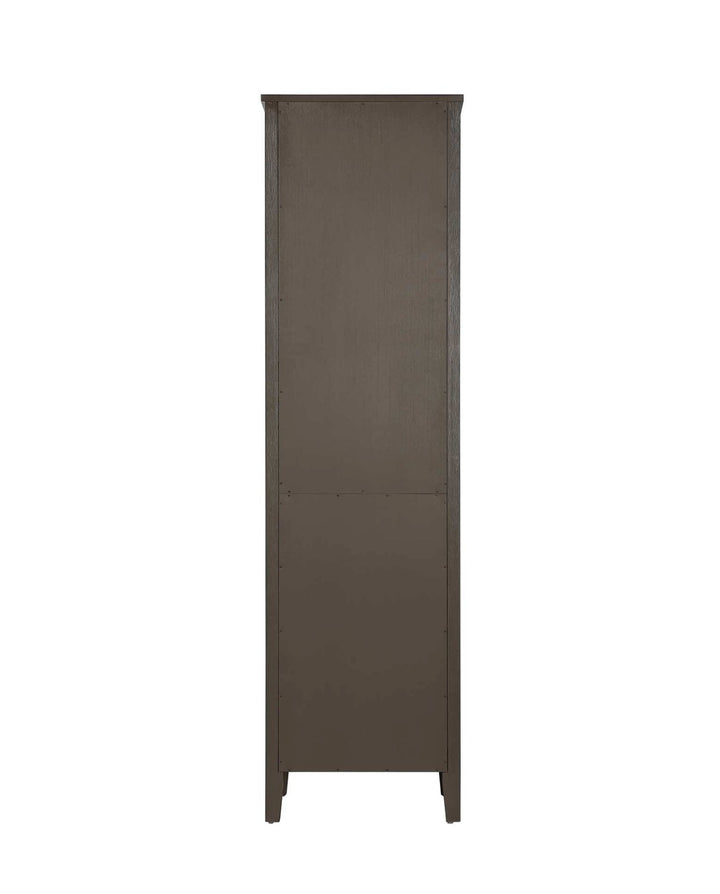 20 Inch Open Shelving Bath Storage Cabinet In Chocolate Oak