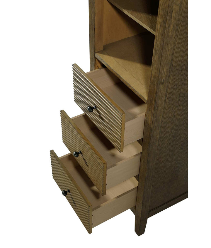 20 Inch Open Shelving Bath Storage Cabinet In Hazel Oak