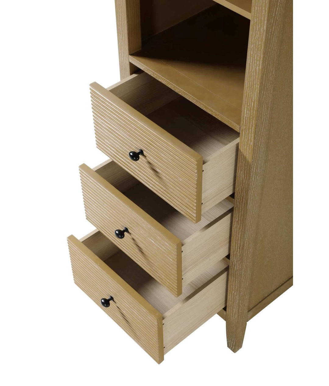20 Inch Open Shelving Bath Storage Cabinet In Linen Oak