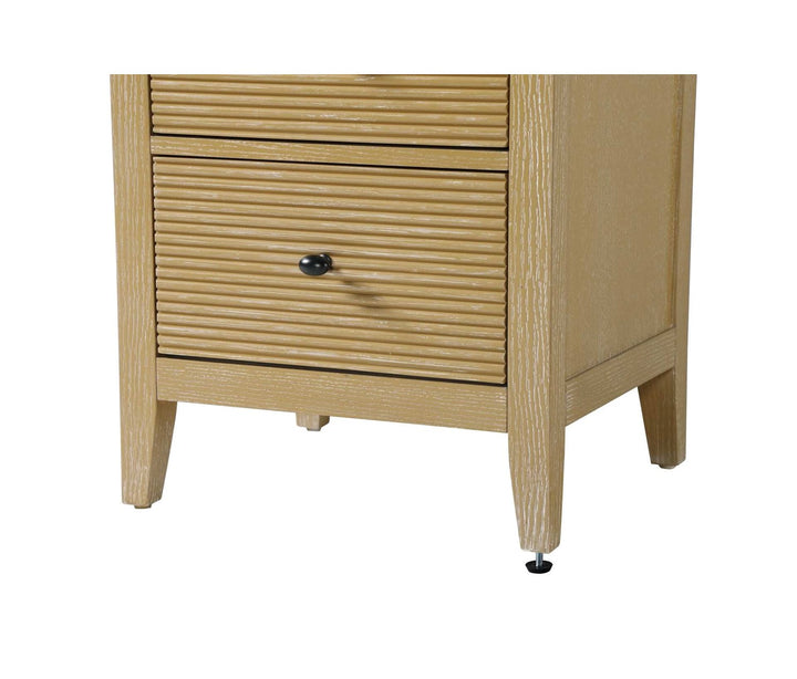 20 Inch Open Shelving Bath Storage Cabinet In Linen Oak