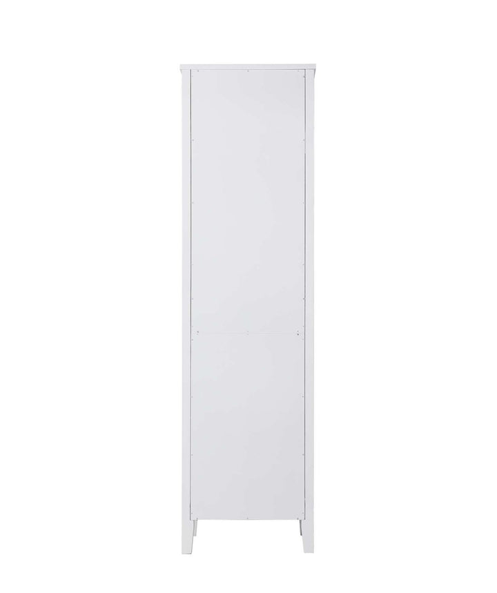20 Inch Open Shelving Bath Storage Cabinet In White