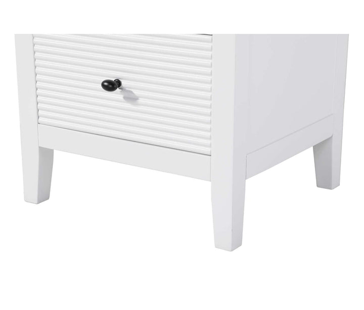 20 Inch Open Shelving Bath Storage Cabinet In White