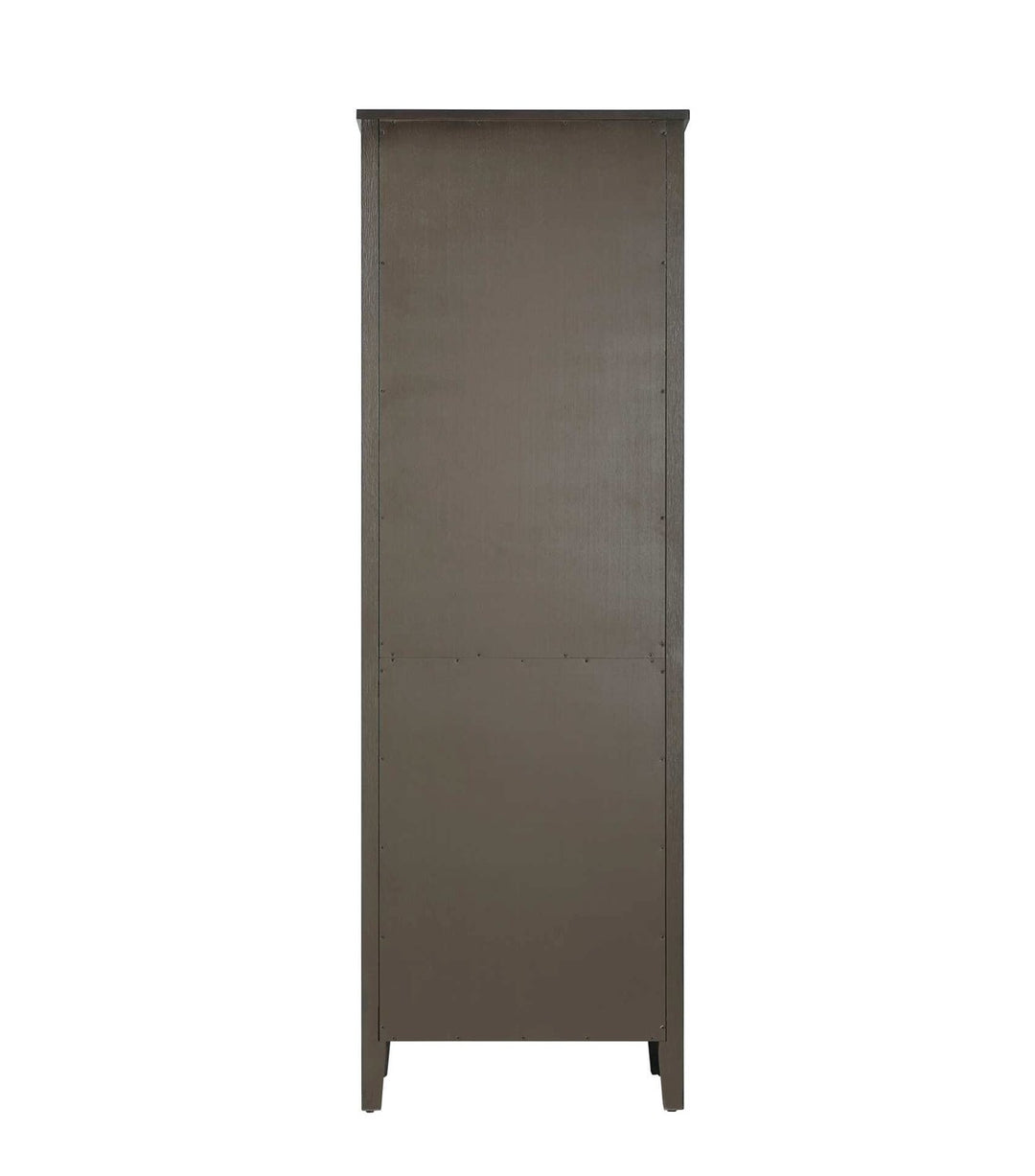 24 Inch Open Shelving Bath Storage Cabinet In Chocolate Oak