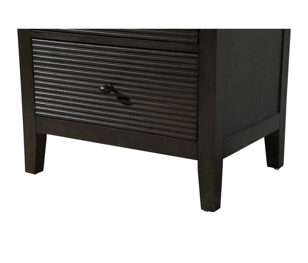 24 Inch Open Shelving Bath Storage Cabinet In Chocolate Oak