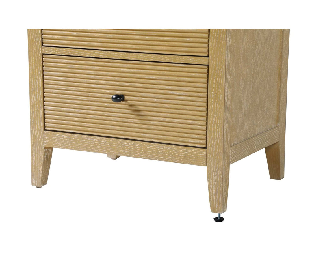 24 Inch Open Shelving Bath Storage Cabinet In Linen Oak