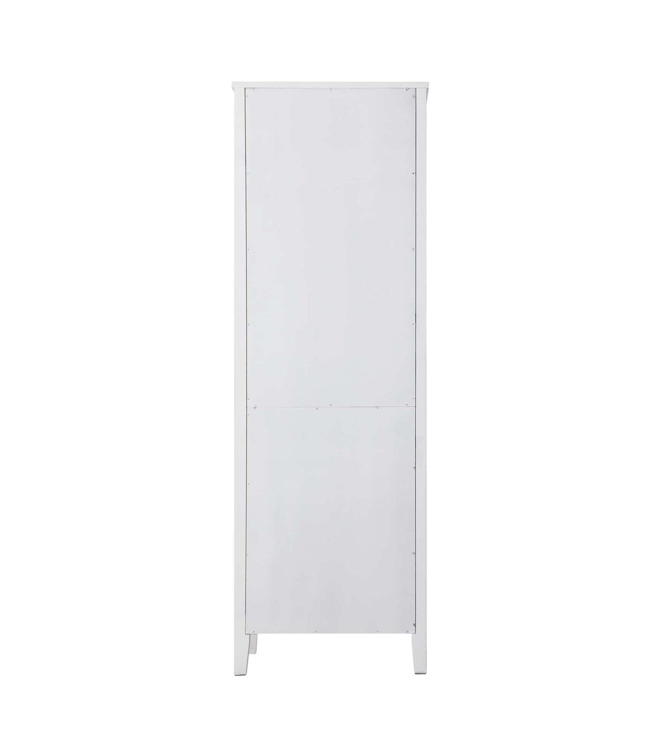 24 Inch Open Shelving Bath Storage Cabinet In White