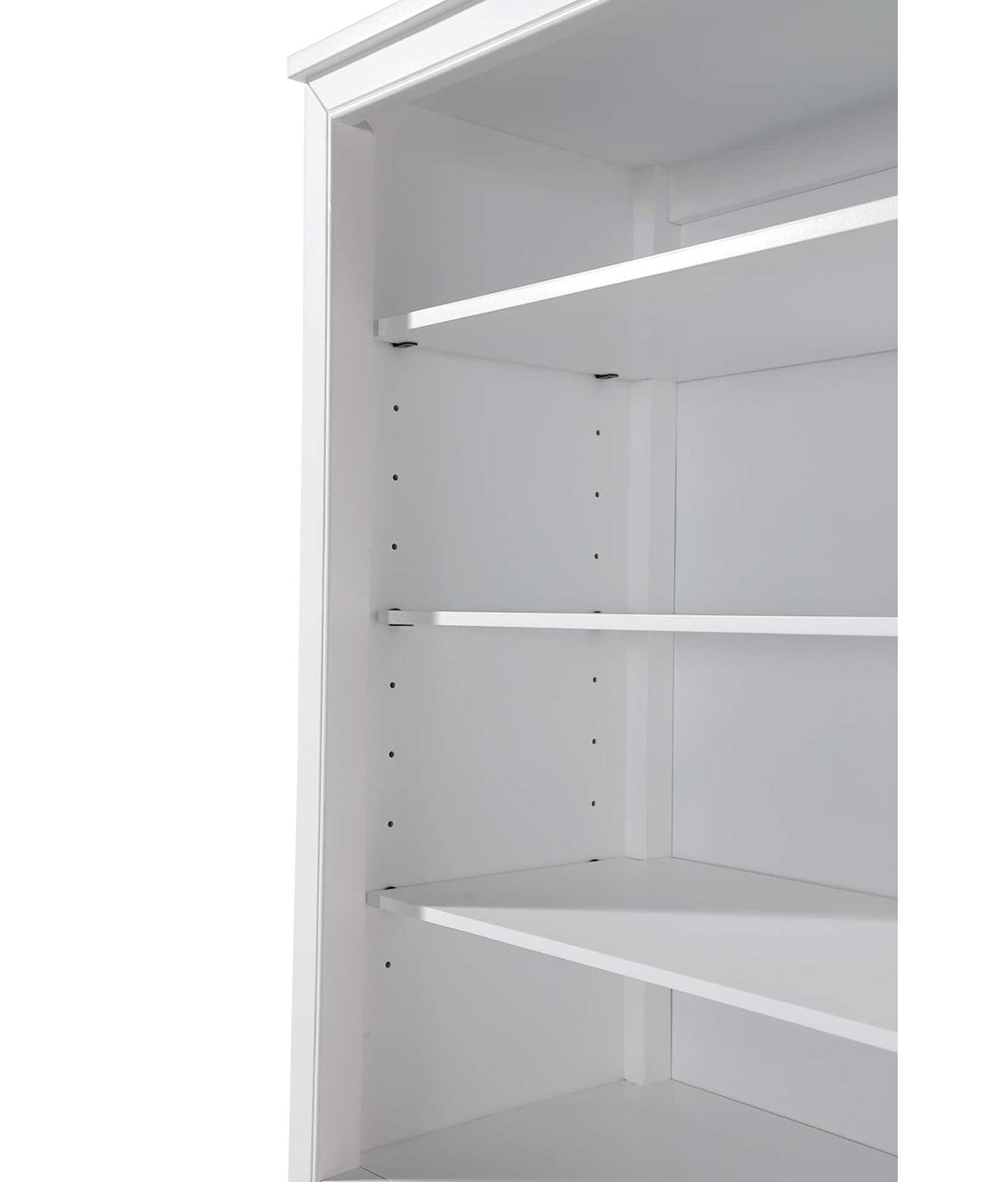 24 Inch Open Shelving Bath Storage Cabinet In White