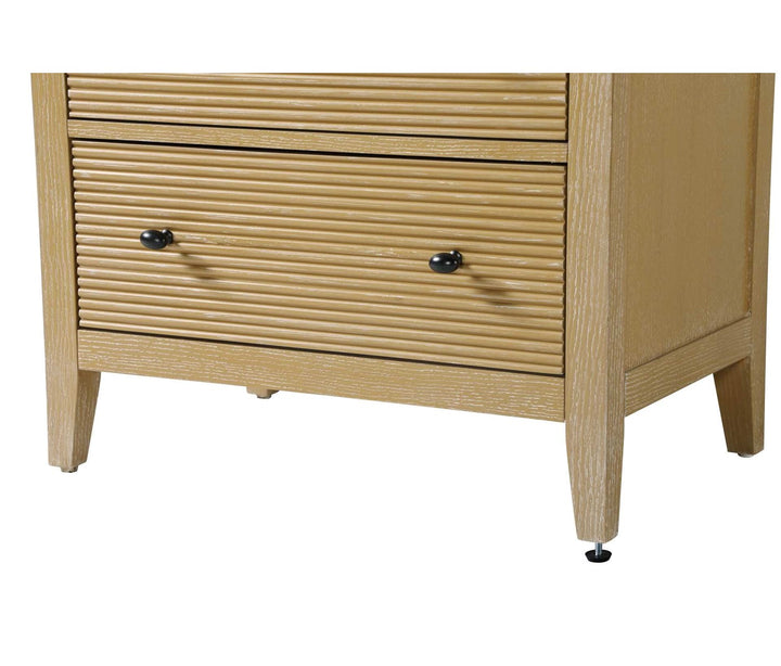 28 Inch Open Shelving Bath Storage Cabinet In Linen Oak